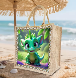 Diamond Painting Tragtasche Kleiner Drache